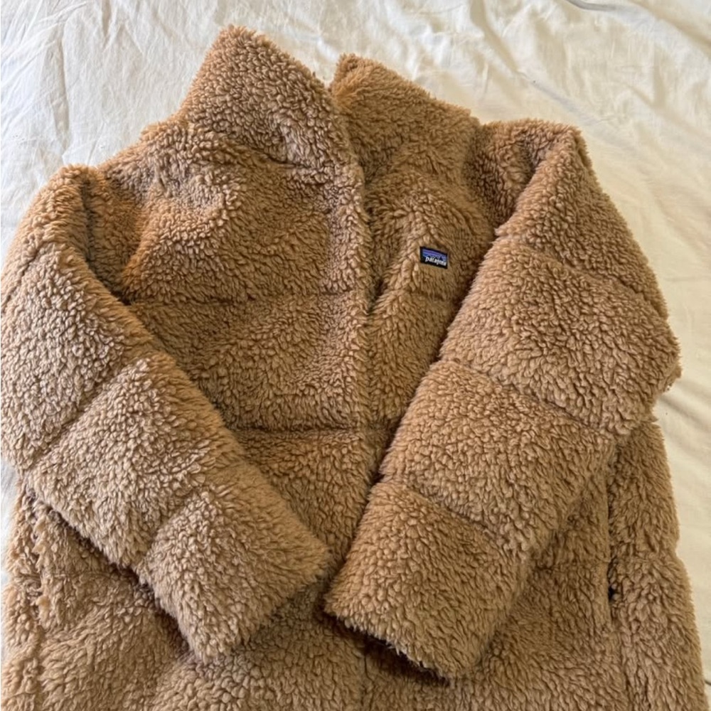 Patagonia Tan Sherpa Fleece Jacket